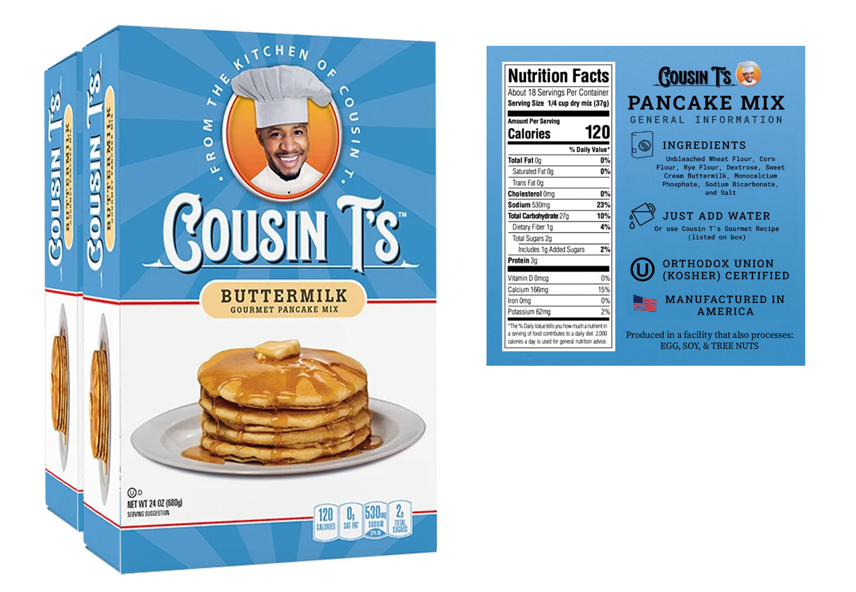 Cousin T buttermilk package